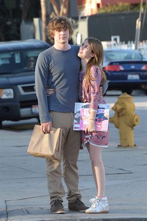 Emma Roberts - Steps out with boyfriend Evan Peters at Third Street in Los Angeles (28.05.2013) 