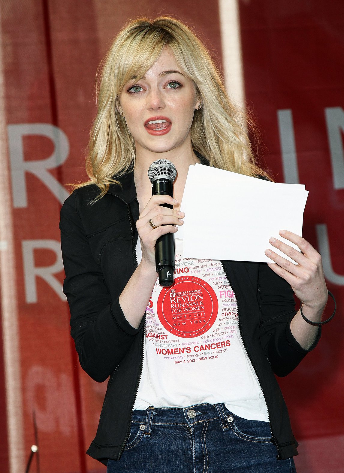 Emma Stone Revlon Run/Walk For Women in New York City - May 4, 2013 