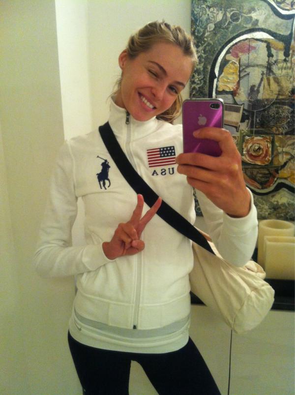 Valentina Zelyaeva taking a selfie