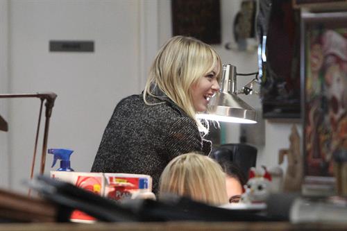 Emma Stone Stopped at Shamrock Tattoo - October 17, 2012 