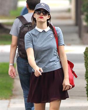 Emmy Rossum out and about in New York 10/20/12 