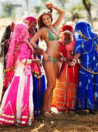 Esti Ginzburg in a bikini