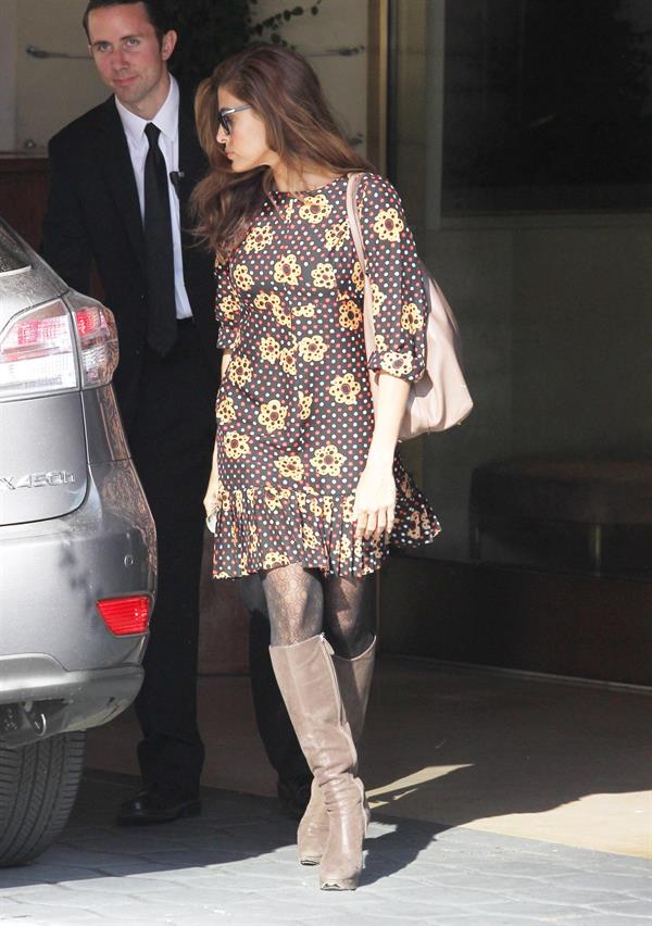 Eva Mendes in West Hollywood on February 13, 2013