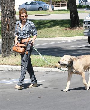 Eva Mendes - Walking her dog in Los Angeles - August 31, 2012