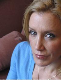 Felicity Huffman Photoshoot in blue shirt