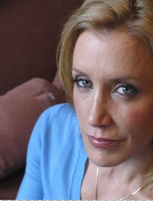 Felicity Huffman Photoshoot in blue shirt