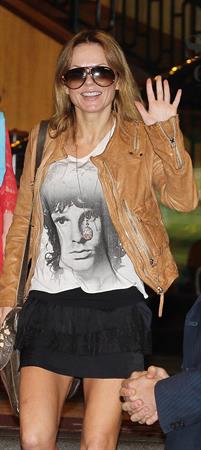 Geri Halliwell leaves The Sheraton On The Park Hotel in Sidney on June 26, 2013