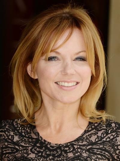 Geri Halliwell arrives at the Ivor Novello Awards in London on May 16, 2013