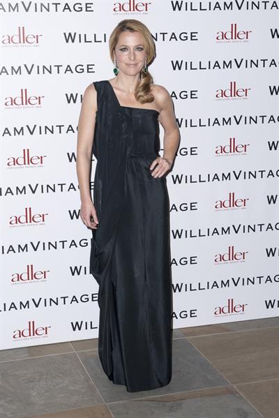 Gillian Anderson attends private dinner hosted by William Vintage February 8, 2013 in London 