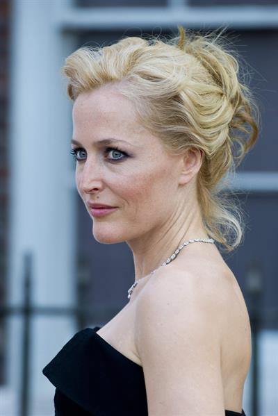 Gillian Anderson Fashion Rules Exhibition launch party in London July 4, 2013 