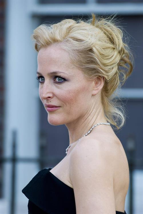 Gillian Anderson Fashion Rules Exhibition launch party in London July 4, 2013 