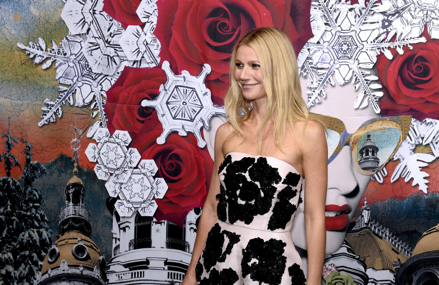 Gwyneth Paltrow Printemps Christmas Decorations Inauguration In Paris -- Nov. 7, 2013 