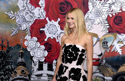 Gwyneth Paltrow Printemps Christmas Decorations Inauguration In Paris -- Nov. 7, 2013 