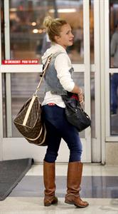 Hayden Panettiere arriving at LAX Airport and signing autographs on May 29, 2013