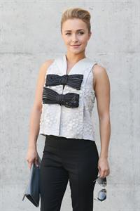Hayden Panettiere Giorgio Armani show during Milan Menswear Fashion Week Spring Summer 2014 in Milan on June 25, 2013