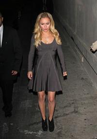 Hayden Panettiere leaving Jimmy Kimmel Live 11/7/12