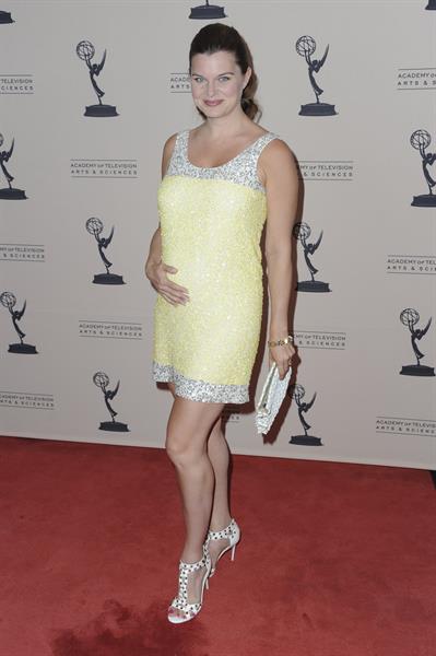 Heather Tom attends the 39th annual daytime Emmy Awards nominees reception at SLS Hotel on June 14, 2012 in Beverly Hills, California