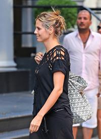 Heidi Klum - Heading to Cipriani in NYC - August 12, 2012
