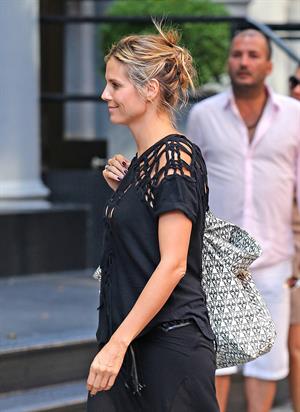 Heidi Klum - Heading to Cipriani in NYC - August 12, 2012