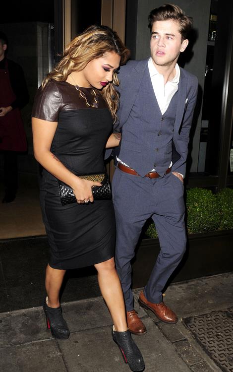 Vanessa White Leaving Novikov Restaurant in London - November 14, 2012 