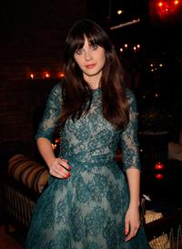 Zooey Deschanel Celebrates Glamour Cover Girl in West Hollywood January 28, 2013