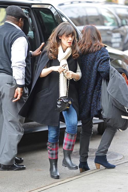 Zooey Deschanel Pictures Zooey Deschanel seen out in SoHo holding a Chanel purse. November 16, 2012