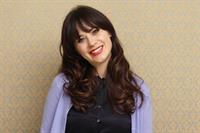 Zooey Deschanel New Girl press con portraits by Vera Anderson 10/10/12