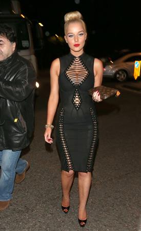 Helen Flanagan FHM Sept issue launch at Whisky Mist nightclub in London 7/30/13 