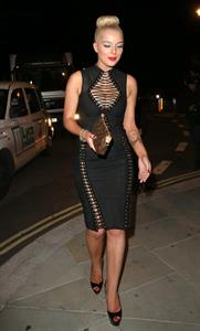 Helen Flanagan FHM Sept issue launch at Whisky Mist nightclub in London 7/30/13 