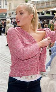 Helen Flanagan - Launches PETA's campaign to raise awareness of the use of eotic animal skins in London (23.05.2013) 