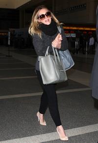 Hilary Duff departing on a flight at LAX Airport 2/18/13 