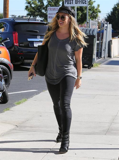 Hilary Duff candids in Santa Monica 11/1/13  