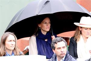 Hilary Swank at the Roland Garros Tennis French Open Tournament June 10, 2012