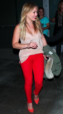 Hilary Duff – Pink concert at the Staples Center 10/12/13  