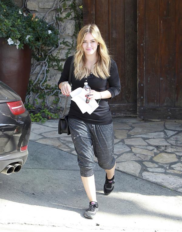 Hilary Duff - visits a friend in West Hollywood 11/7/13