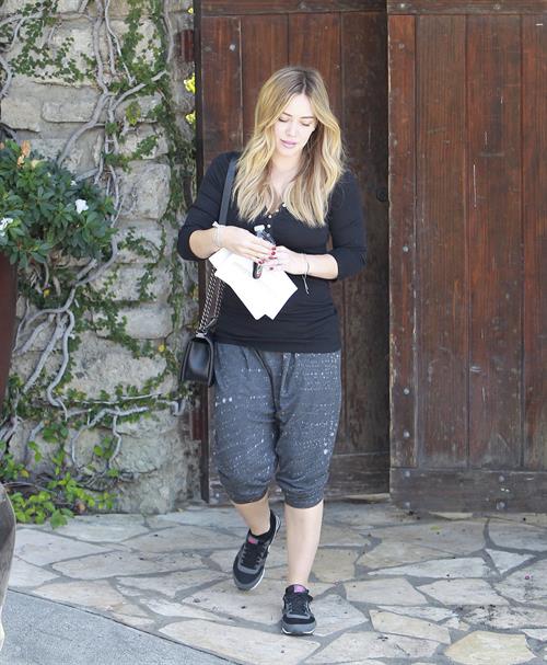 Hilary Duff - visits a friend in West Hollywood 11/7/13
