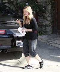 Hilary Duff - visits a friend in West Hollywood 11/7/13