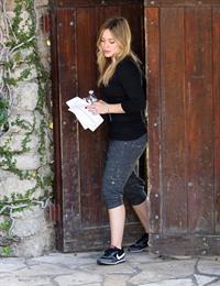 Hilary Duff - visits a friend in West Hollywood 11/7/13