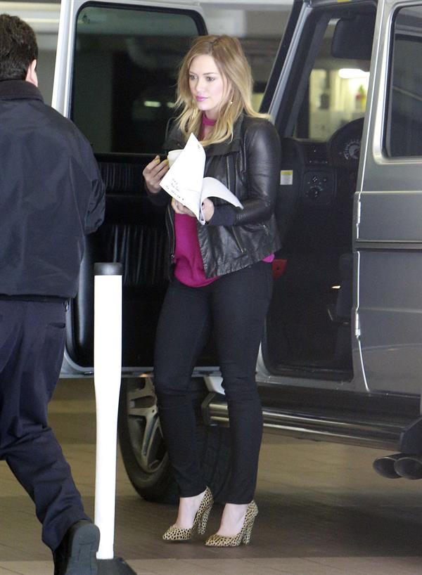 Hilary Duff Heads to a meeting in Beverly Hills,Feb 14,2013 