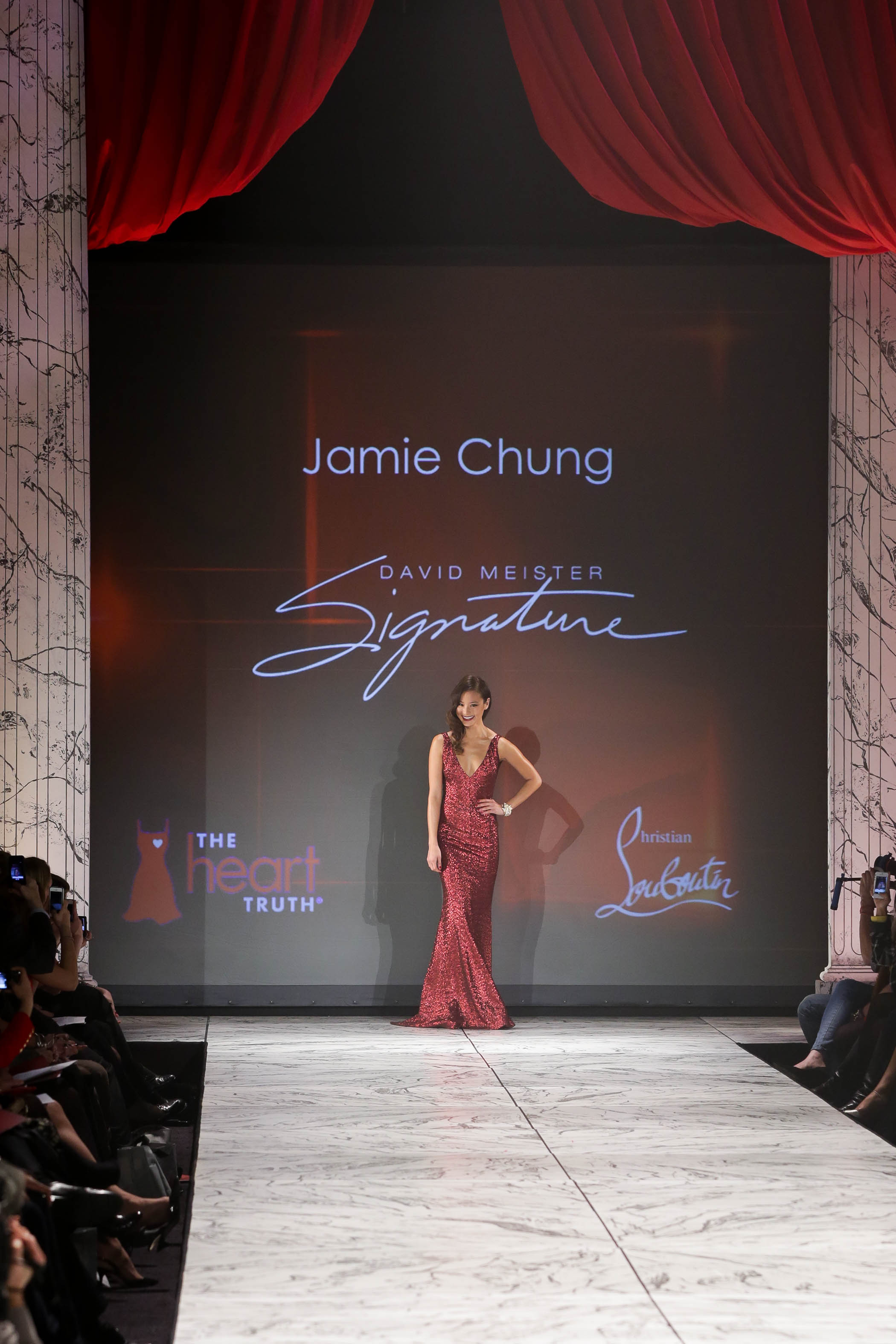Jamie Chung The Heart Truth 2013 Fashion Show, Feb 6, 2013 