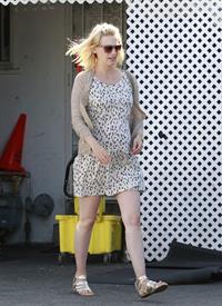January Jones running errands on Melrose on June 14, 2011