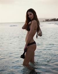 Mathilde Gøhler in a bikini