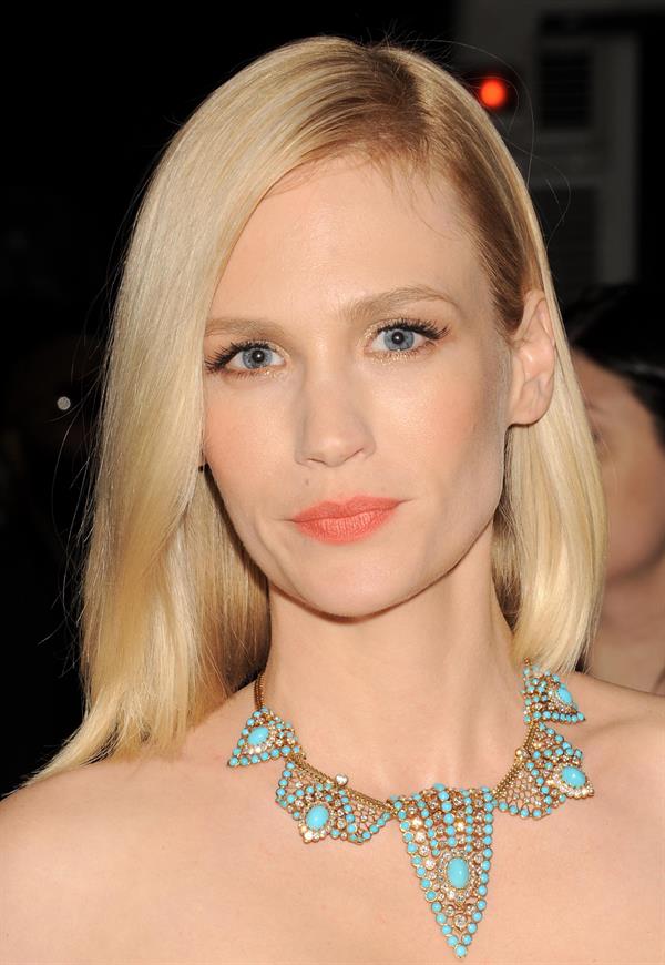 January Jones attends the Metropolitan Museum of Arts Costume Institute Gala on May 7, 2012