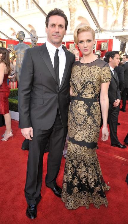 January Jones 17th annual Screen Actors Guild Awards on January 1, 2011