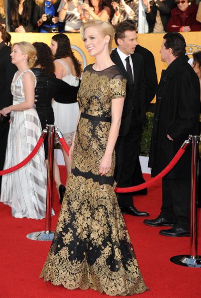 January Jones 17th annual Screen Actors Guild Awards on January 1, 2011