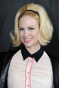 January Jones Miu Miu F/W 2013 fashion show in Paris 3/6/13 