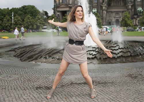 Jeanette Biedermann Jedermann Photocall & Pressekonferenz in Berlin on August 7, 2013