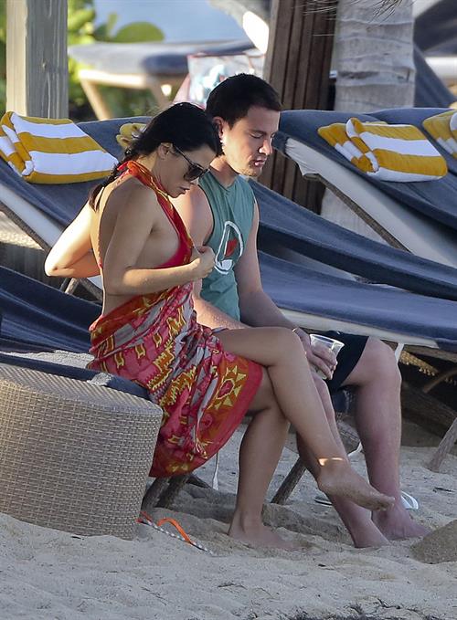 Jenna Dewan-Tatum - at the beach in St Barts 12/31/12  