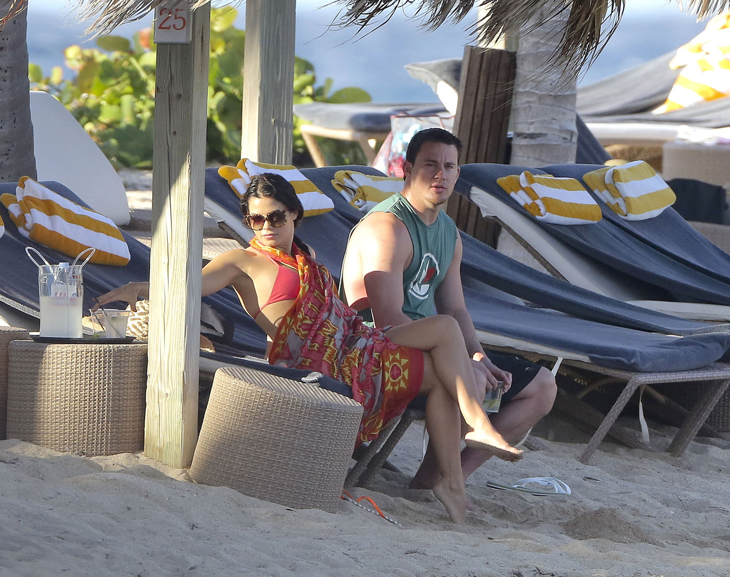 Jenna Dewan-Tatum - at the beach in St Barts 12/31/12  