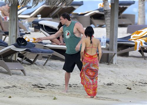 Jenna Dewan-Tatum - at the beach in St Barts 12/31/12  